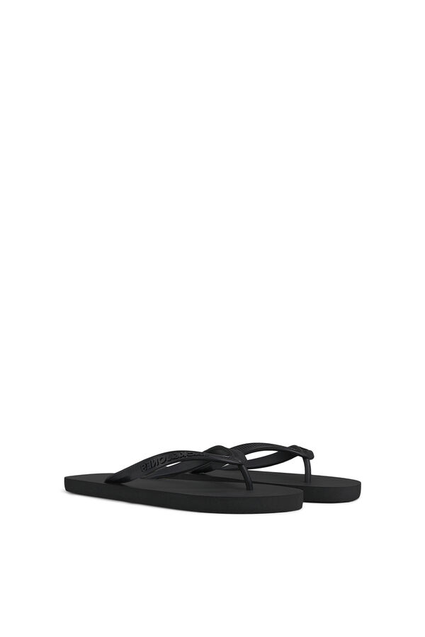 Jack & Jones Chanclas tipo flip-flop logo negro