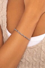 Singularu Pulsera Rope Chain Plata gris