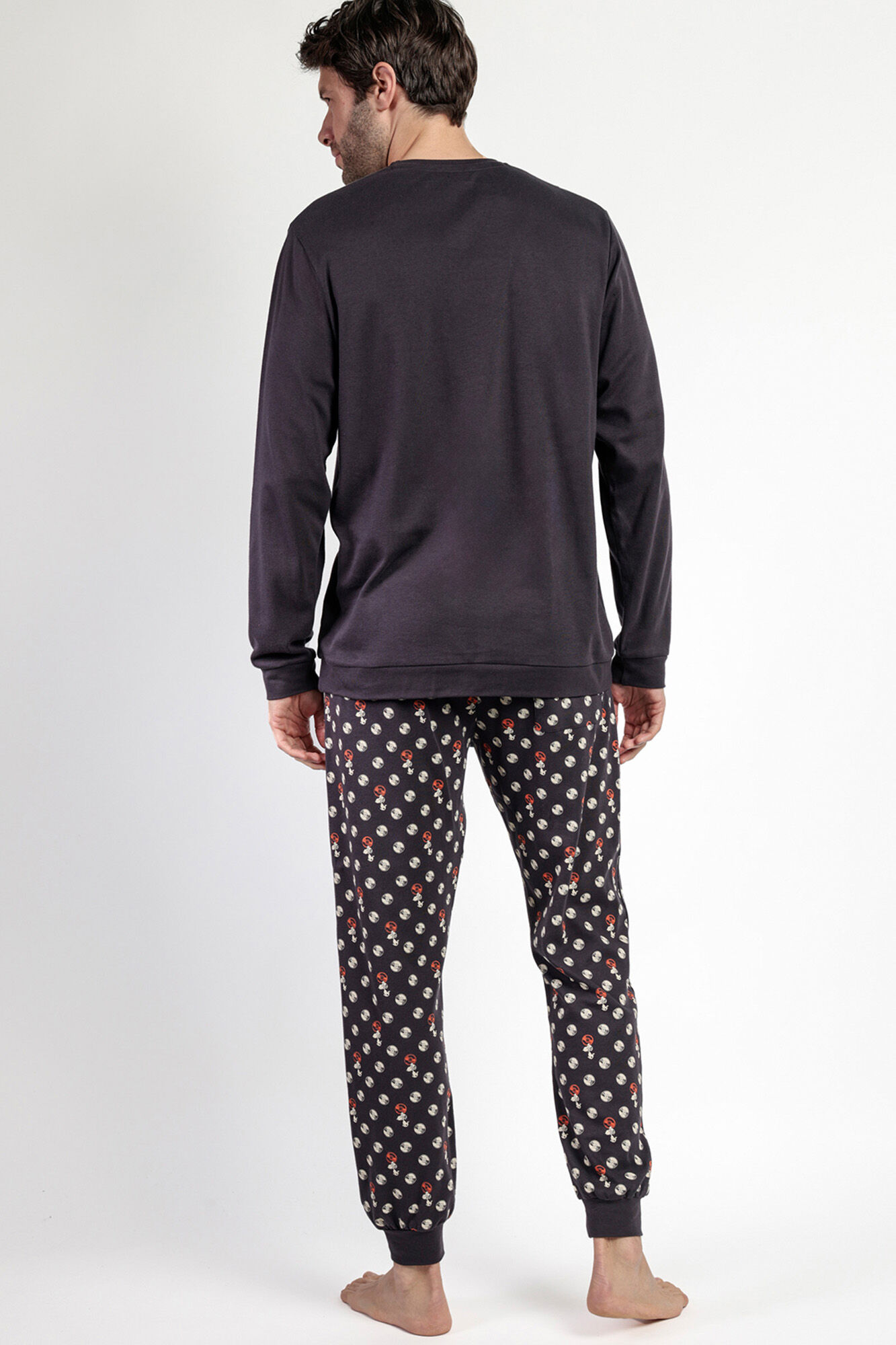 Admas Pijama comprido estampado Snoopy para homem