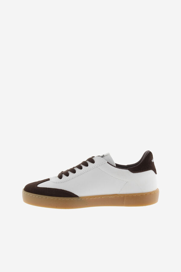 Victoria Zapatillas de efecto piel marr&oacute;n