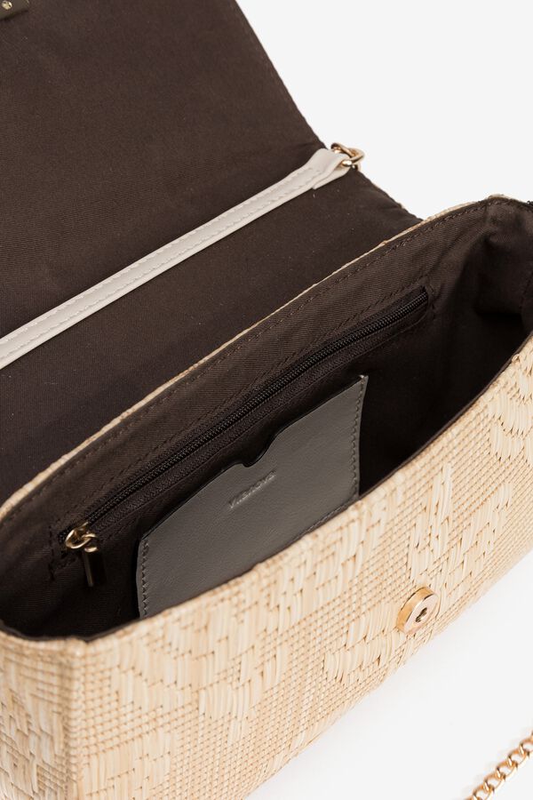 Vilanova Bolso bandolera efecto paja beige