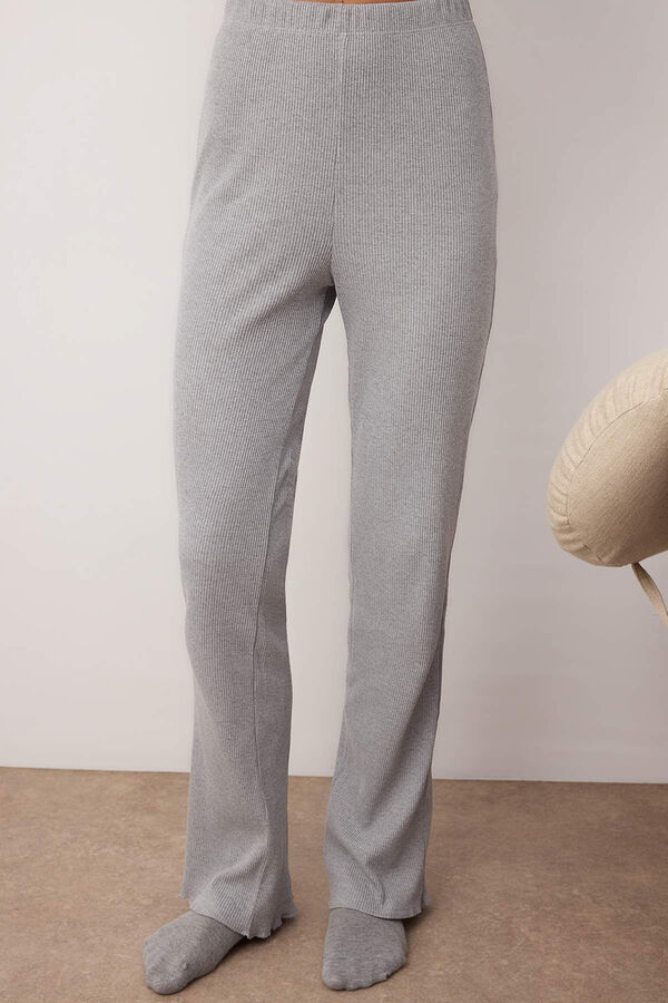 Trendyol Conjunto pijama jaspeado tapeta gris gris