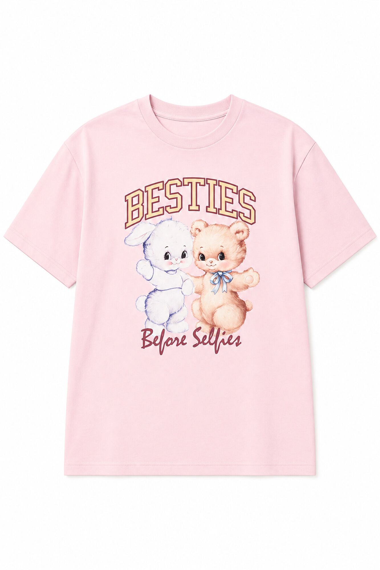 Women'secret Roze pamučna majica sa printom