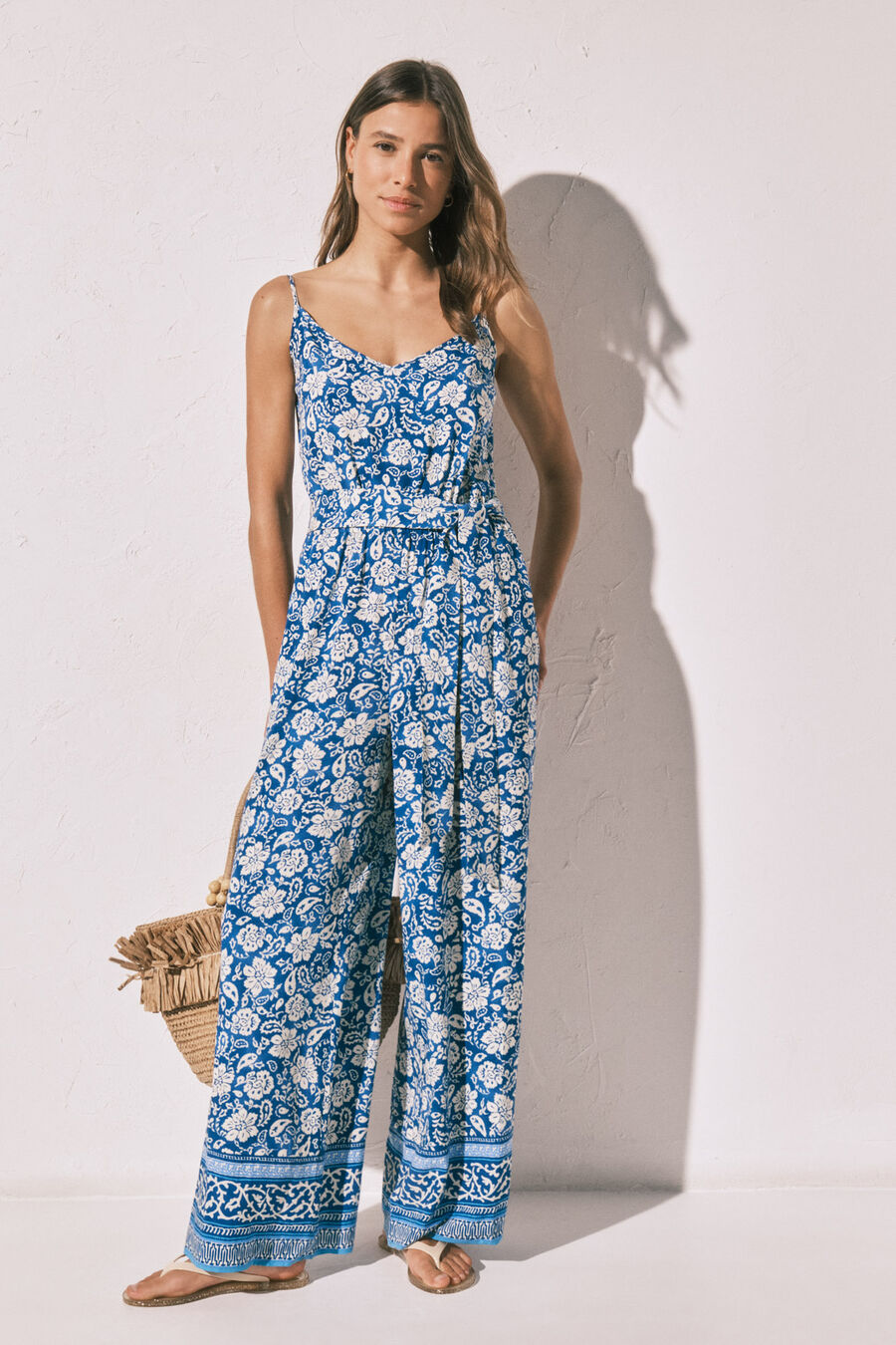 Mono largo tirantes estampado boho