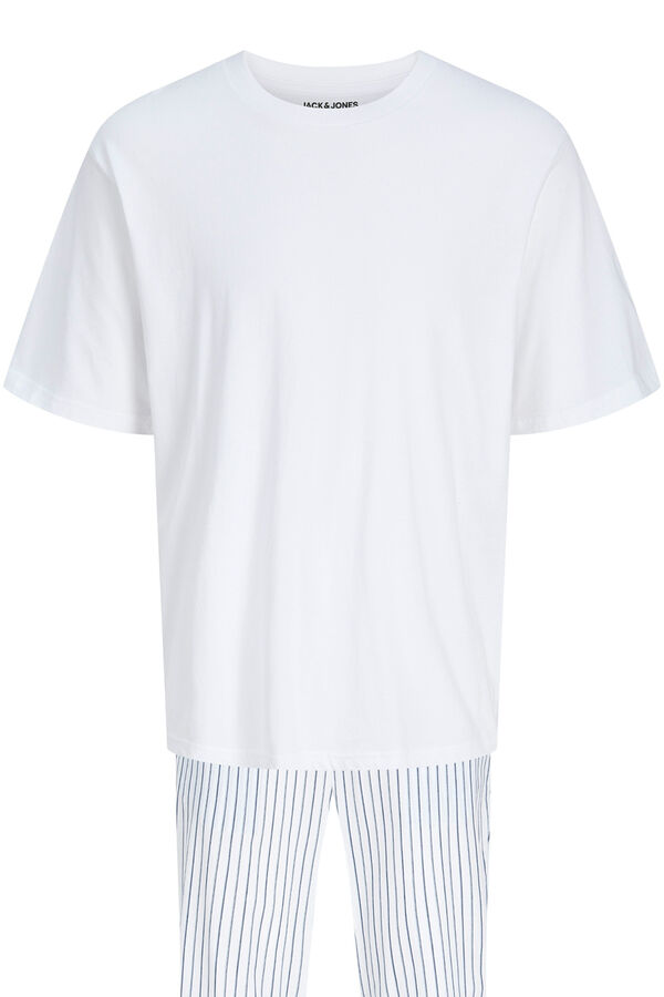 Jack & Jones Conjunto pijama pantal&oacute;n largo rayas blanco