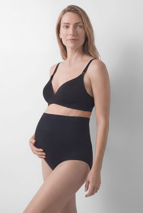 Women'secret Crni trouglasti grudnjak za dojilje sa punjenjem LOVELY Crna
