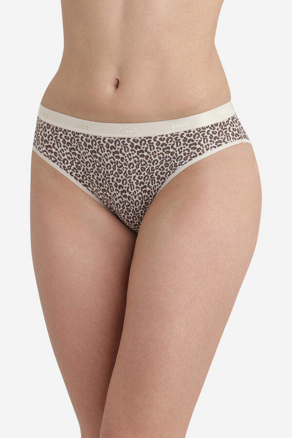 DIM Pack de 3 slips de algod&oacute;n el&aacute;stico con estampados estampado