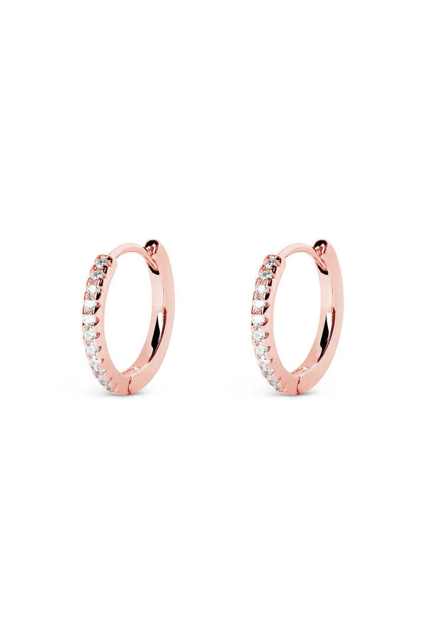 Womensecret L Rose Gold Cleo Hoop Earrings pink