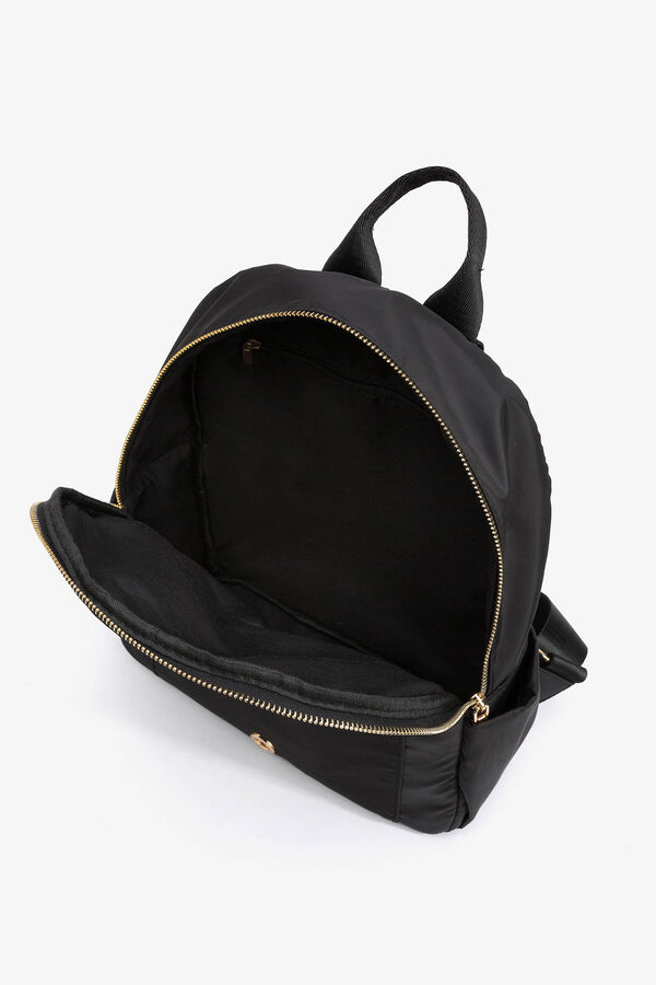 Vilanova Mochila de Nailon Acolchada negro