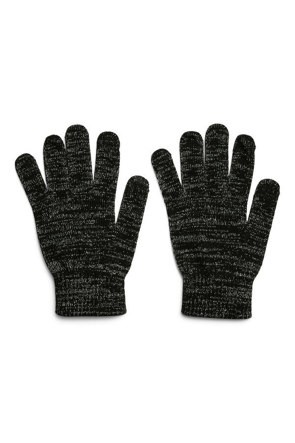 Pieces Luvas de malha preto