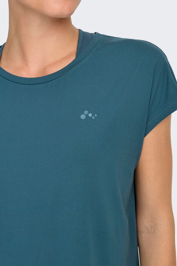 Only Play Camiseta manga corta deportiva azul