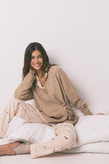 Women'secret Roze trikotažni jednobojan kratak kardigan Braon