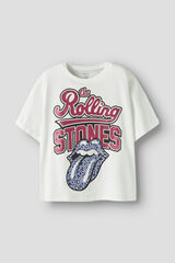 Name it Camiseta Rollings Stone de ni&ntilde;a blanco