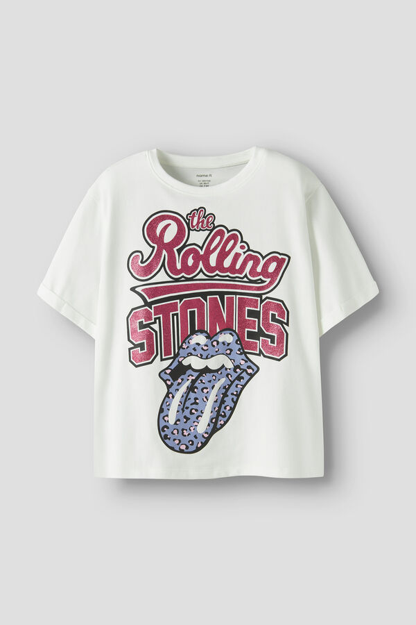 Name it Camiseta Rollings Stone de ni&ntilde;a blanco