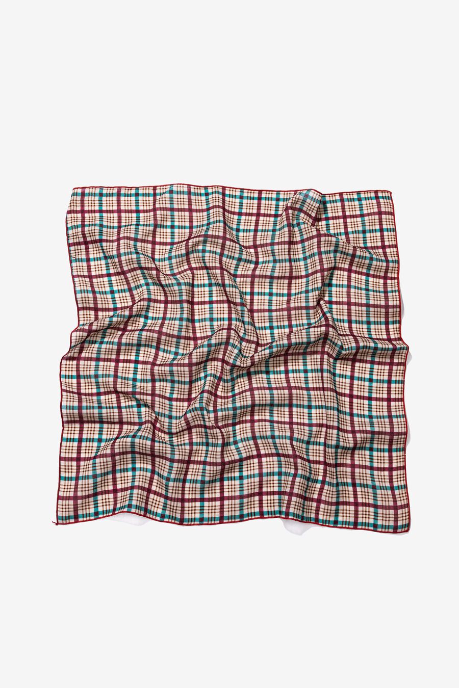 Bandana estampada de cuadros