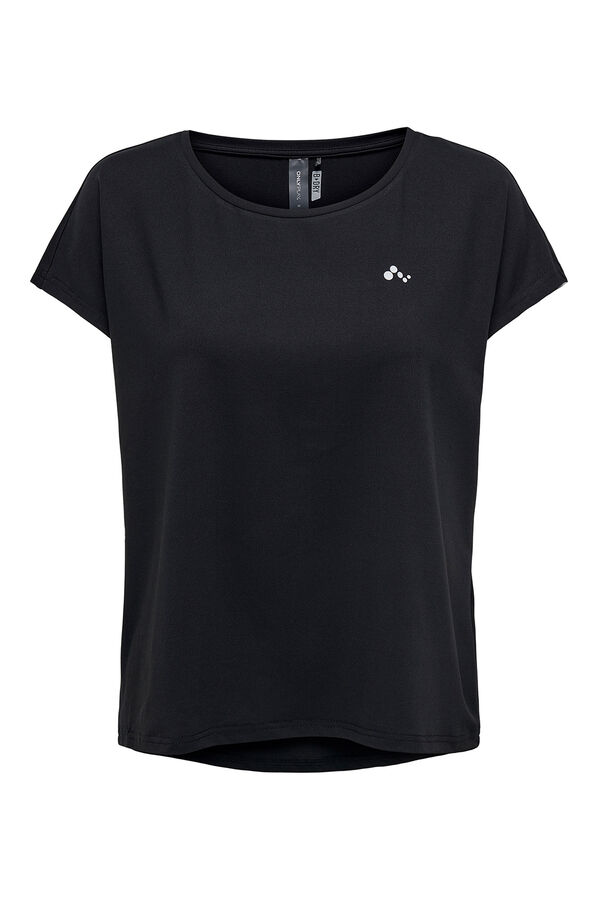 Only Play Camiseta manga corta deportiva negro