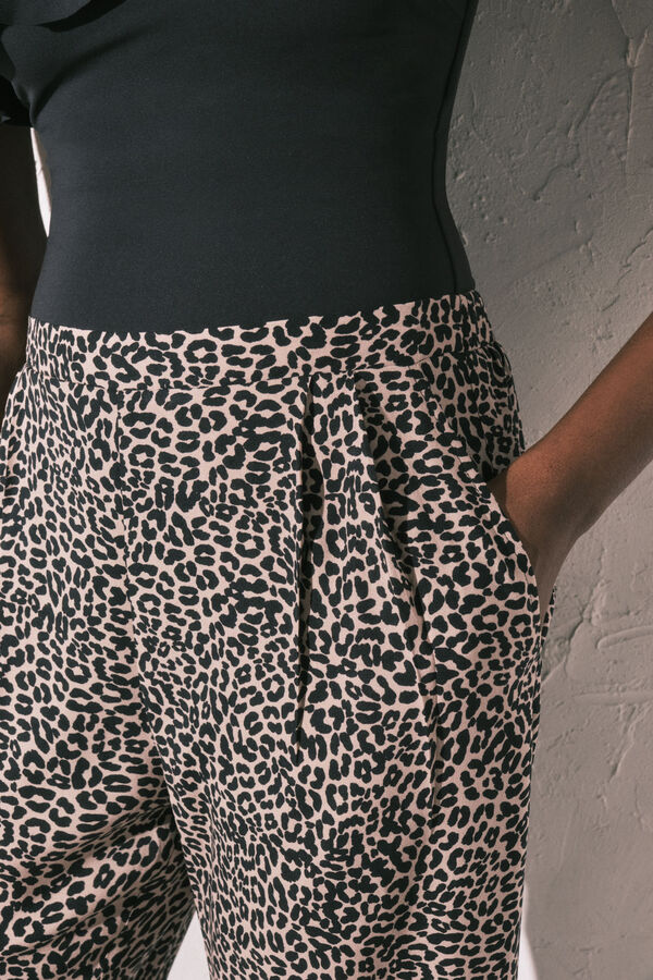 Women'secret Lepr&scaron;ave pantalone sa životinjskim printom Print