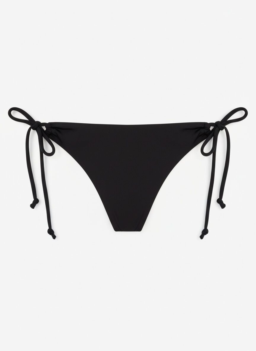 Women'secret Crni klasični donji deo bikinija sa bočnim vezivanjem