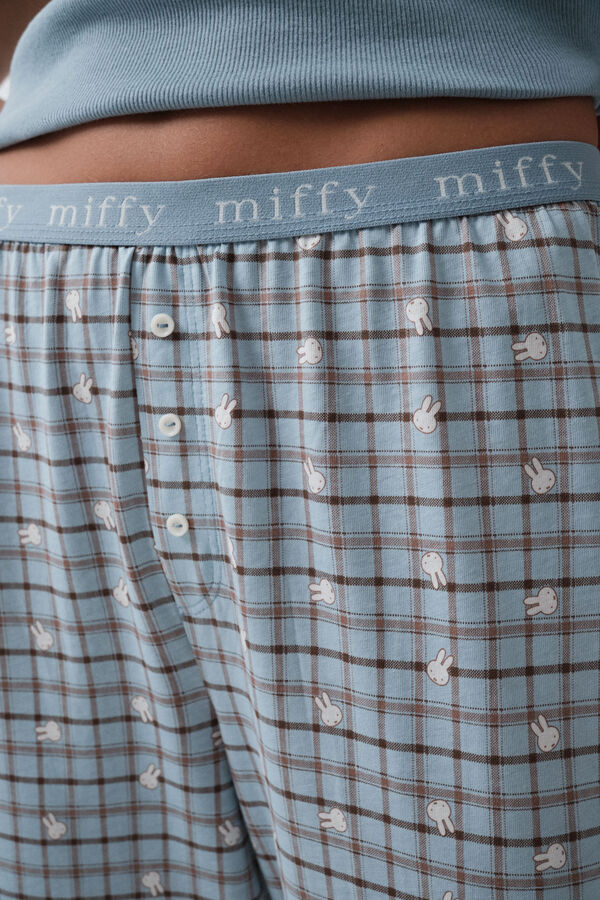 Women'secret Duga pidžama kratkih rukava Miffy Plava