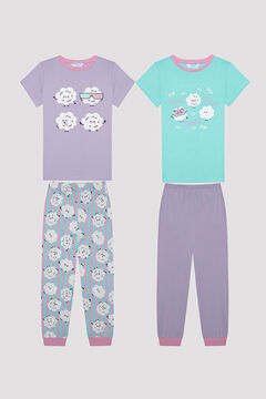 Penti Pack de 2 pijamas para ni&ntilde;as Popcorn estampado