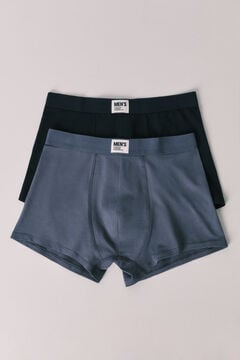 Women'secret Pack 2 calzoncillos b&oacute;xer azul claro y oscuro azul