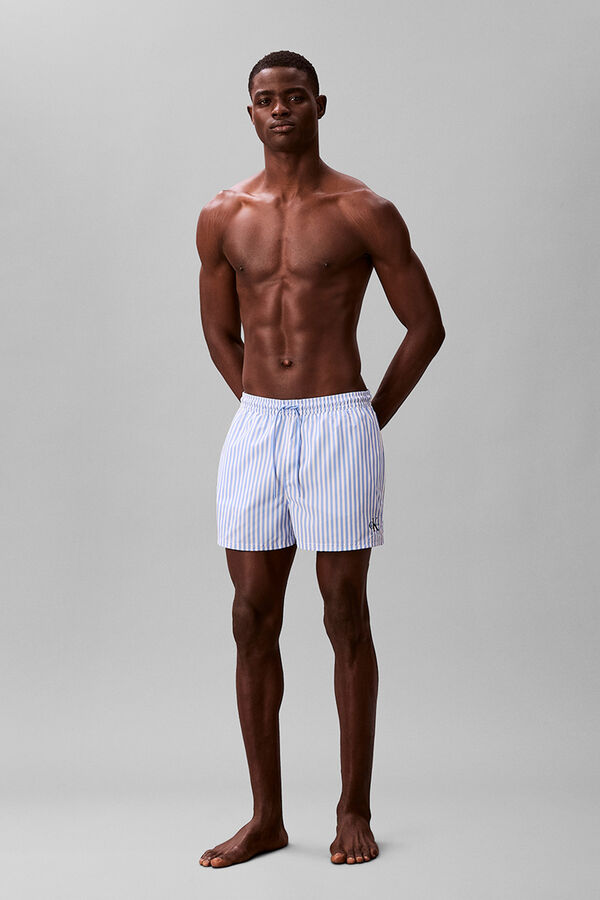Calvin Klein Ba&ntilde;ador corto rayas cord&oacute;n estampado
