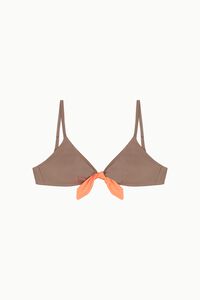 Cotton Sail Top bikini tri&aacute;ngulo lazo bicolor