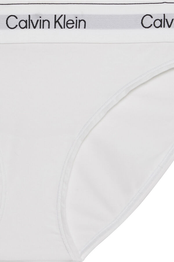 Calvin Klein Cueca feminina simples branco