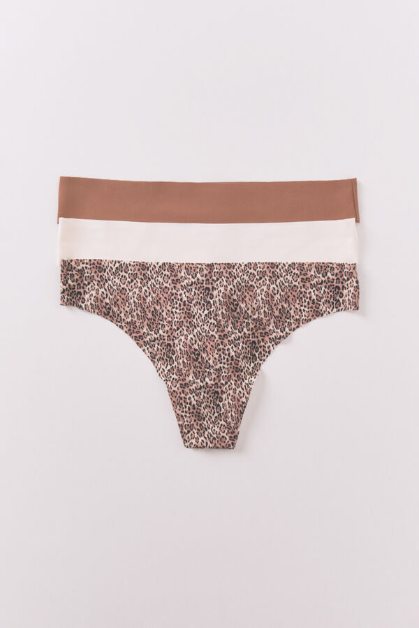 Women'secret Paket od 3 tange sa životinjskim printom Print