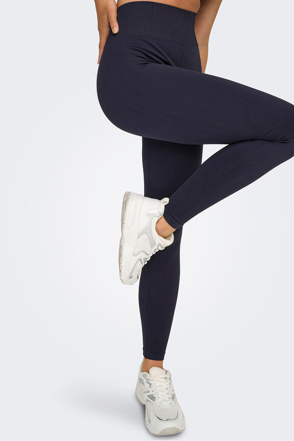 Only Play Legging Seamless tiro alto azul
