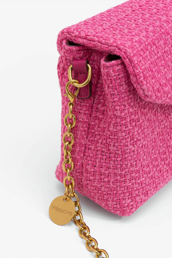 Vilanova Tweed crossbody bag pink