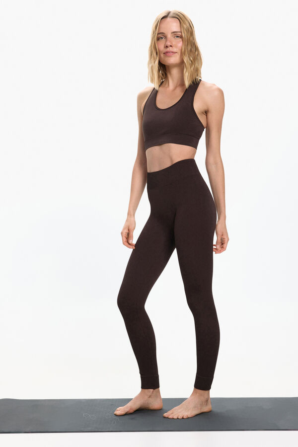 Only Play Leggings seamless canal&eacute; marr&oacute;n