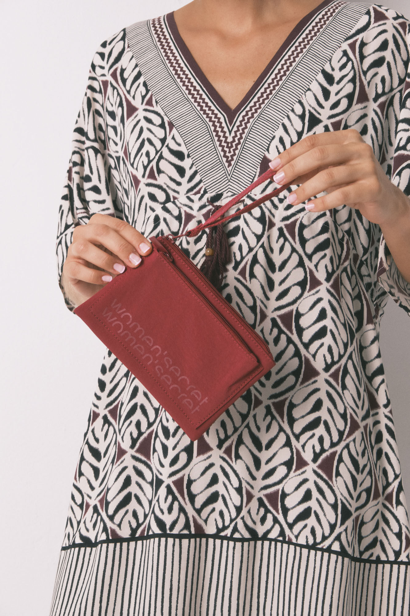 Women'secret Crvena mini najlonska novčanik