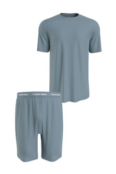 Womensecret Pijama en set de camiseta y pantalón corto azul