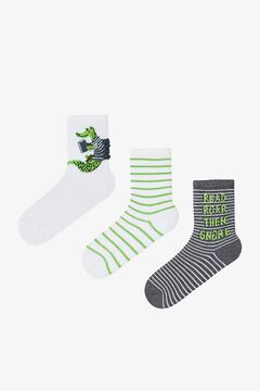 Penti Pack 3 calcetines tobilleros dragon rayas