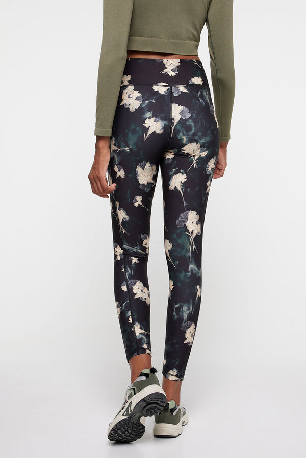 Only Play Legging estampado flores azul