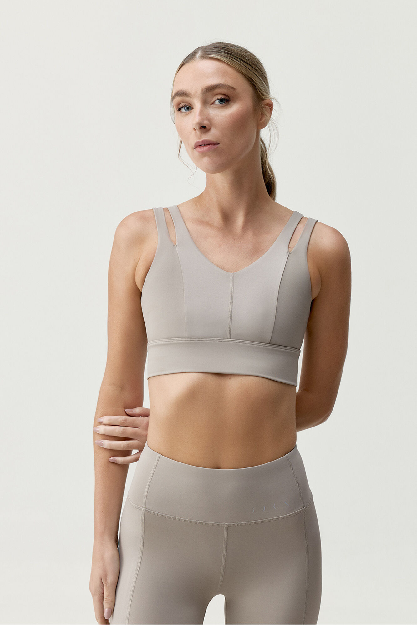 Born Living Yoga Sujetador top deportivo Maan gris&nbsp;