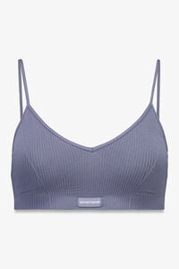 Women'secret PRIRODNI svetloplavi karirani trouglasti top