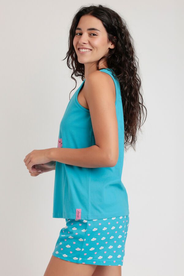 Mr. Wonderful Pijama corto sin mangas tengo unaita Mr Wonderful azul