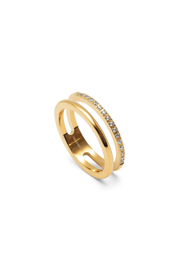 Singularu Bibiana Gold Plated Steel Ring printed