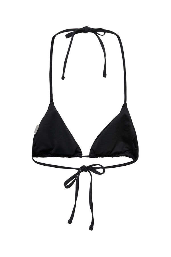 Only Top de bikini triangular negro negro
