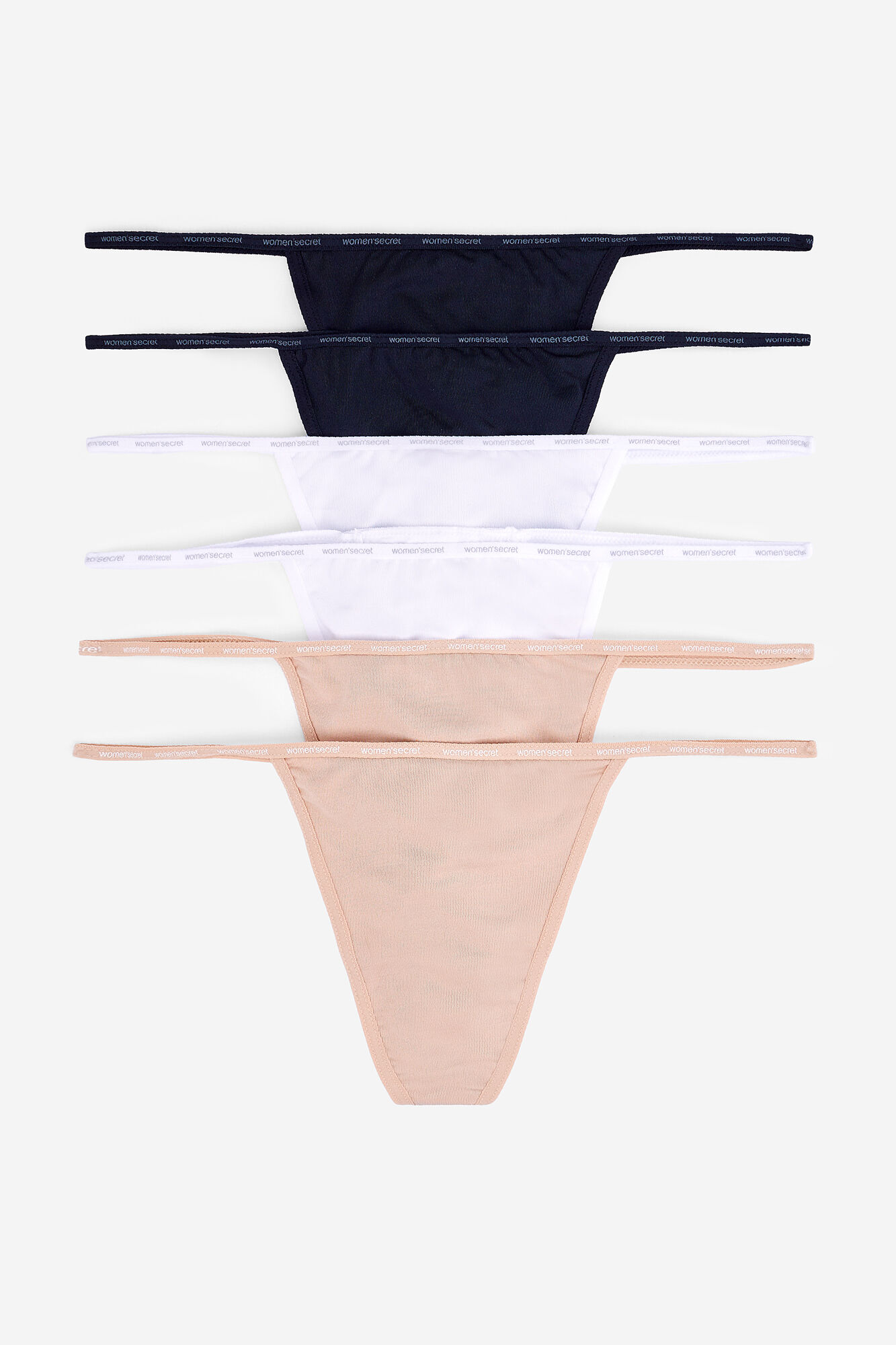Women'secret Pakovanje od 6 pari tangica s trakom od mikrovlakna