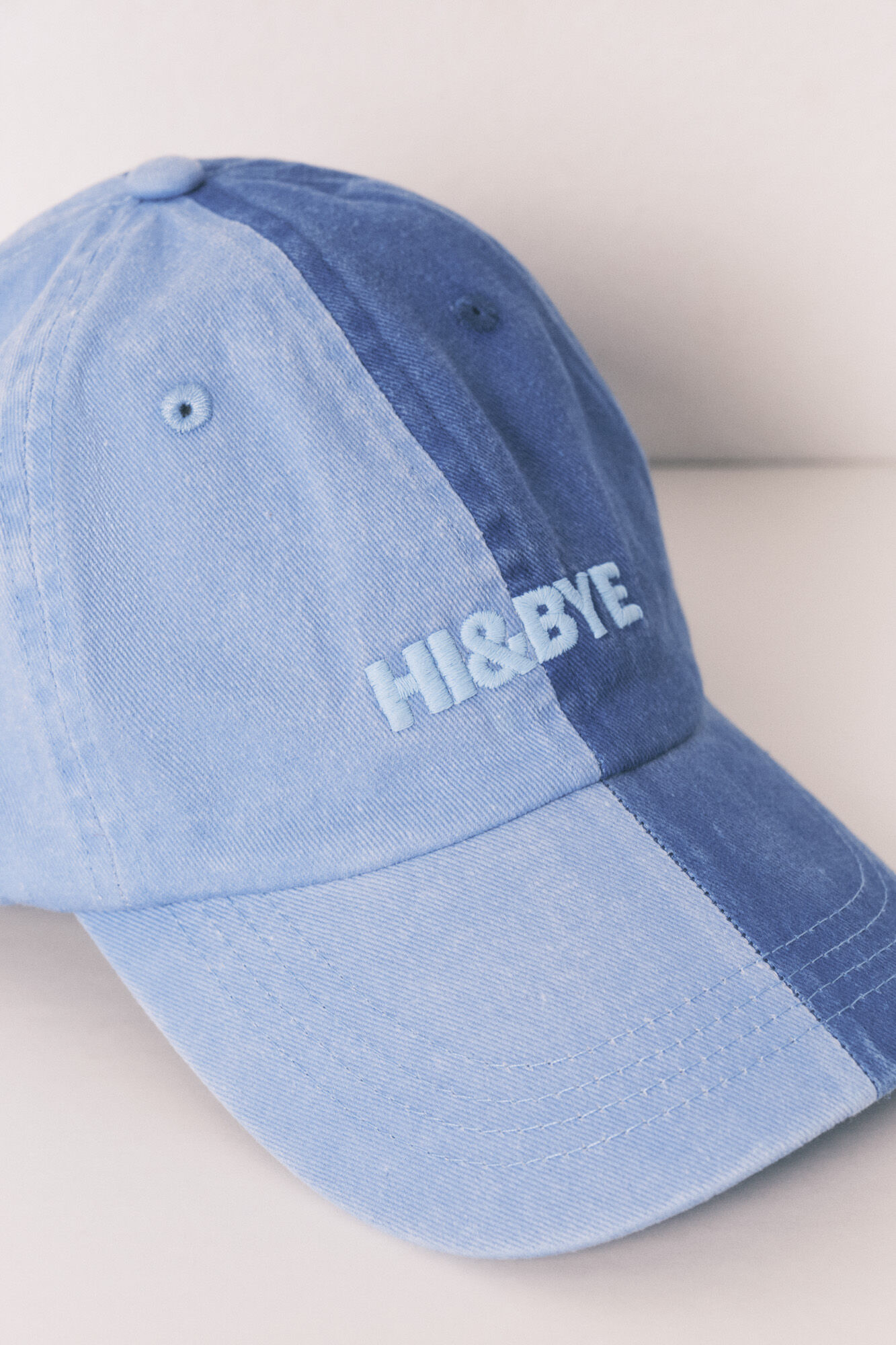 HI&BYE Gorra algod&oacute;n ajustable azul