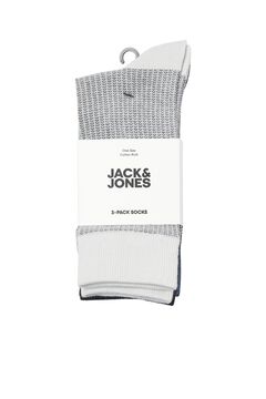 Jack & Jones Pack meias em algod&atilde;o canelado