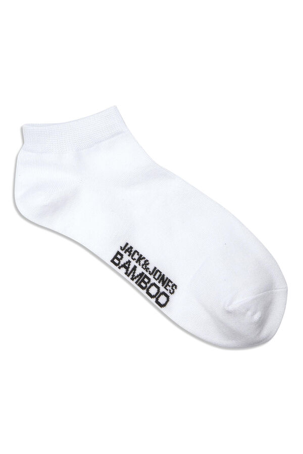 Jack & Jones 5-pack plain bamboo socks white