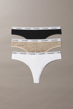 Calvin Klein Pack 3 bragas brasile&ntilde;as animal print