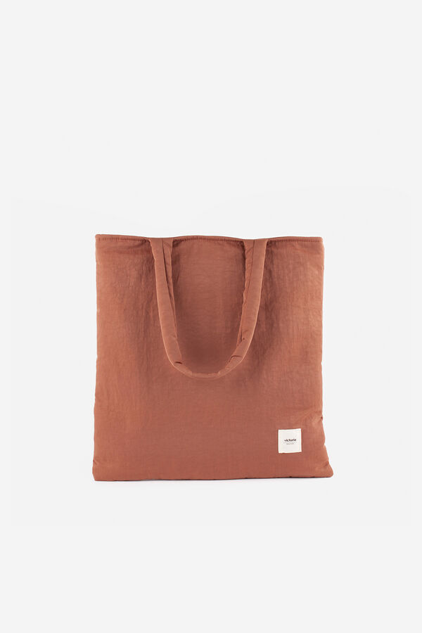 Victoria Bolso Tote Nylon Acolchado naranja