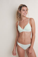 HI&BYE Zeleni fiksni punjenje trouglasti grudnjak Zelena