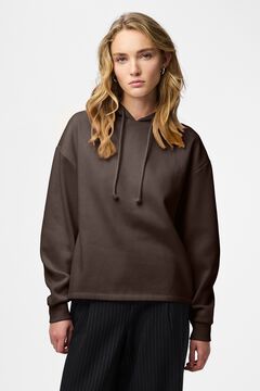 Pieces Sweatshirt b&aacute;sica com capuz