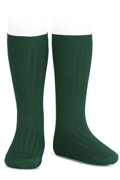 Condor Meias altas b&aacute;sicas caneladas